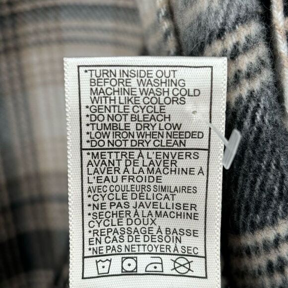 BB Dakota by Steve Madden Women's Boxy Shacket Anthracite Multi Size XXL - Picture 6 of 8